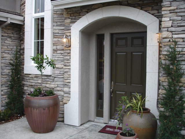 Fypon Stone and Timber Collection Accents for Entryway