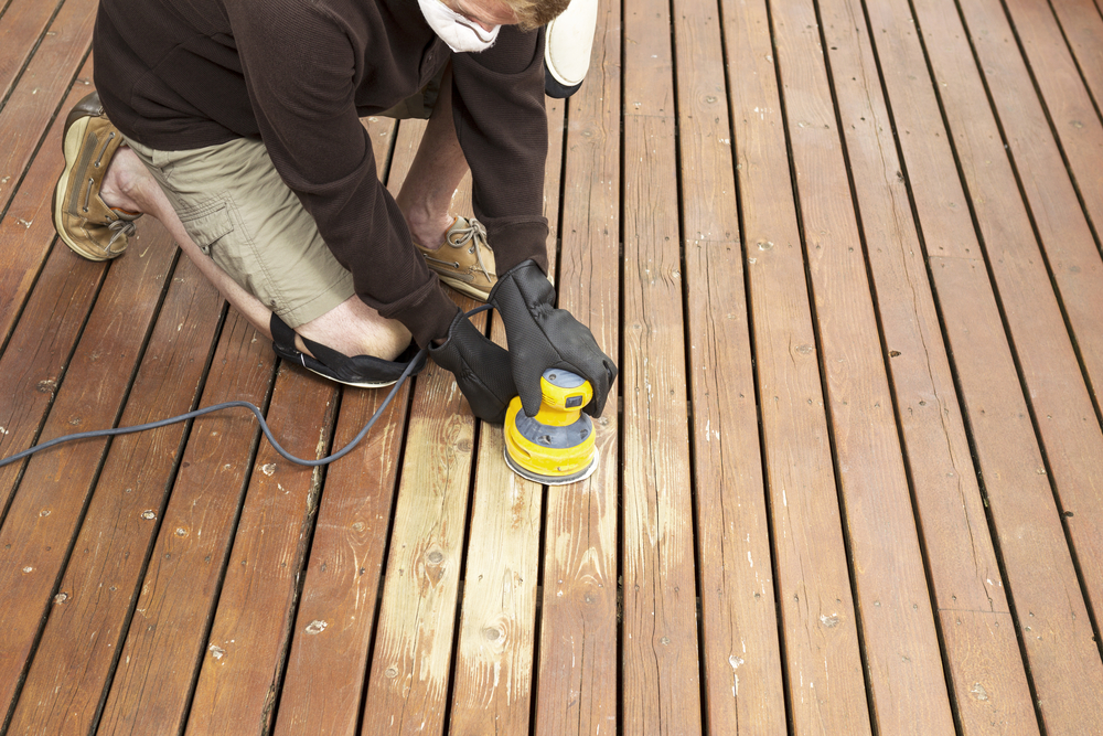 Smooth away rough spots and splinters with a random-orbit sander.