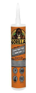 Gorilla Debuts Heavy Duty Construction Adhesive