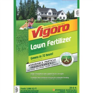 Vigoro Lawn Fertilizer with Assurance Particle Technology Feeds Your Lawn in One Easy Step