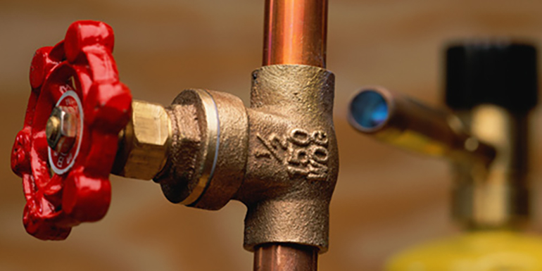 Main water valve