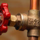 Copper pipe and valve