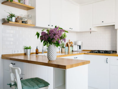 Small bright and cheery kitchen