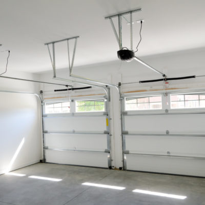 Painted garage walls