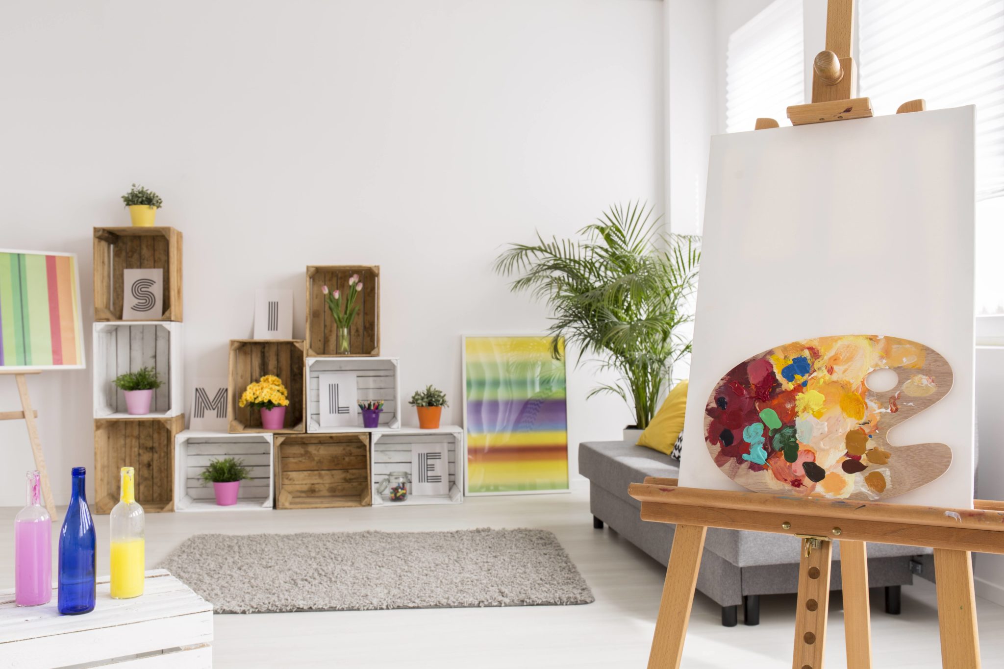 hobby room, art studio