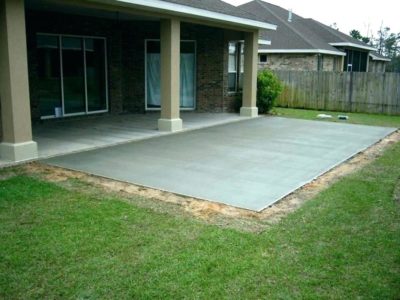 Concrete patio