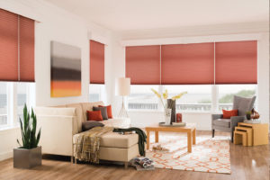 Cellular shades help reduce the feeling of drafts from windows