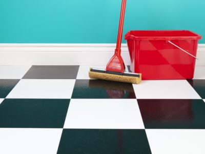 asbestos on sheet linoleum