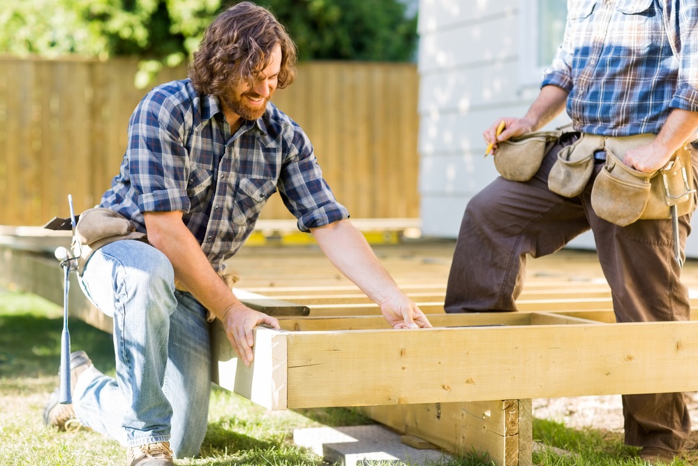 wood deck, building, construction