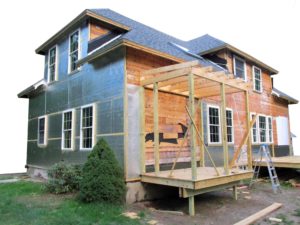House undergoing a remodeling project
