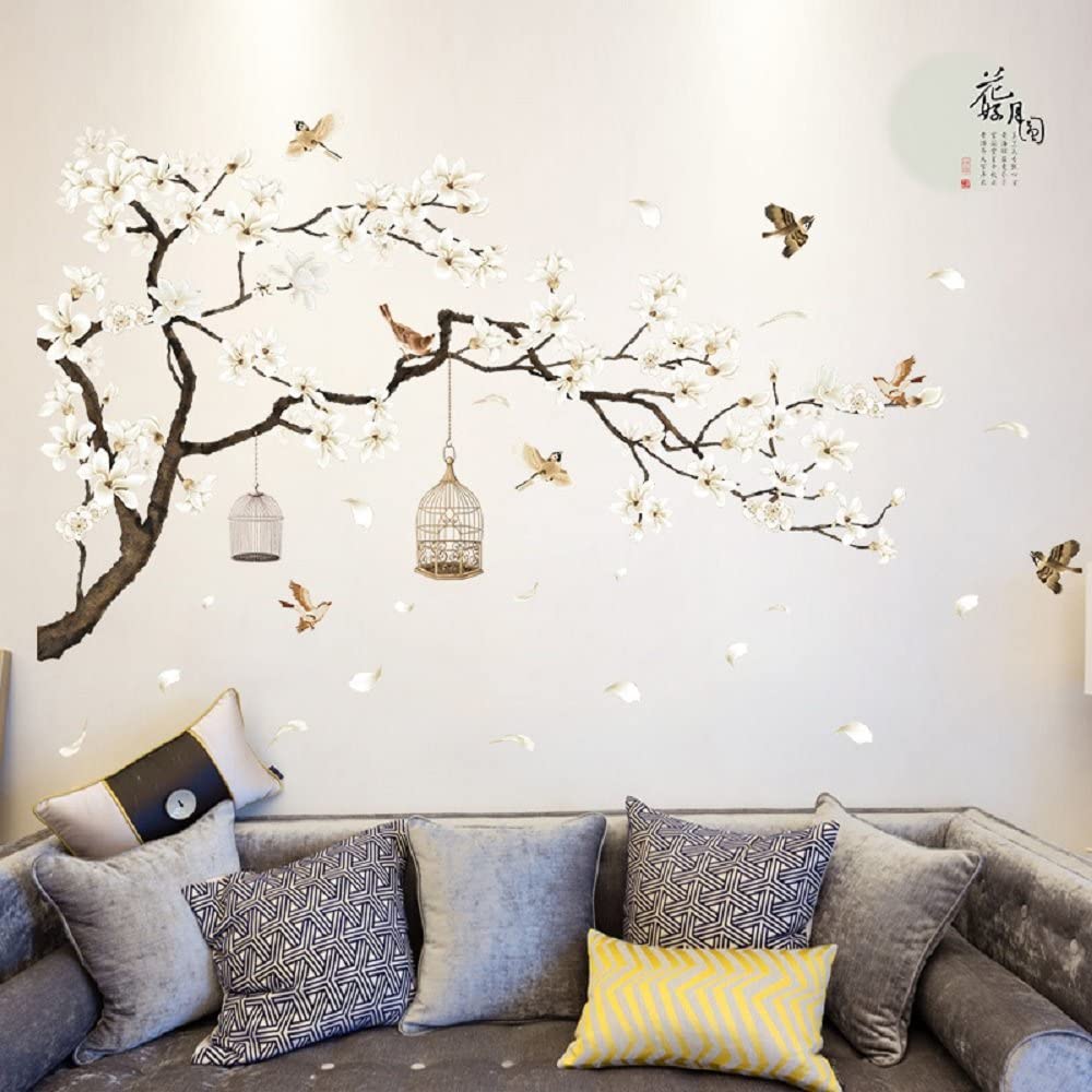 Removable wall stickers provide for attractive cheap wall covering option