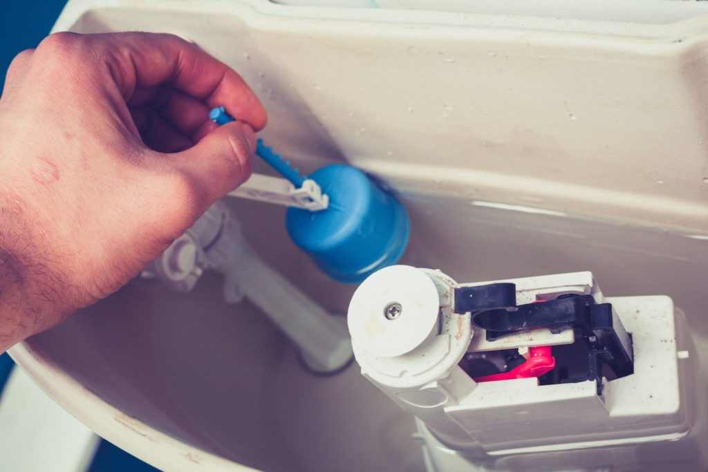 Repairing a toilet valve