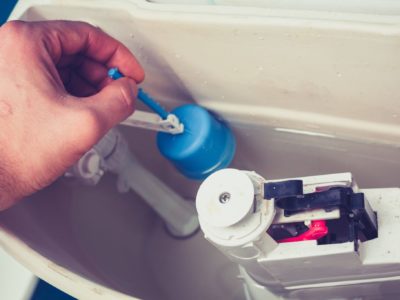 Repairing a toilet valve