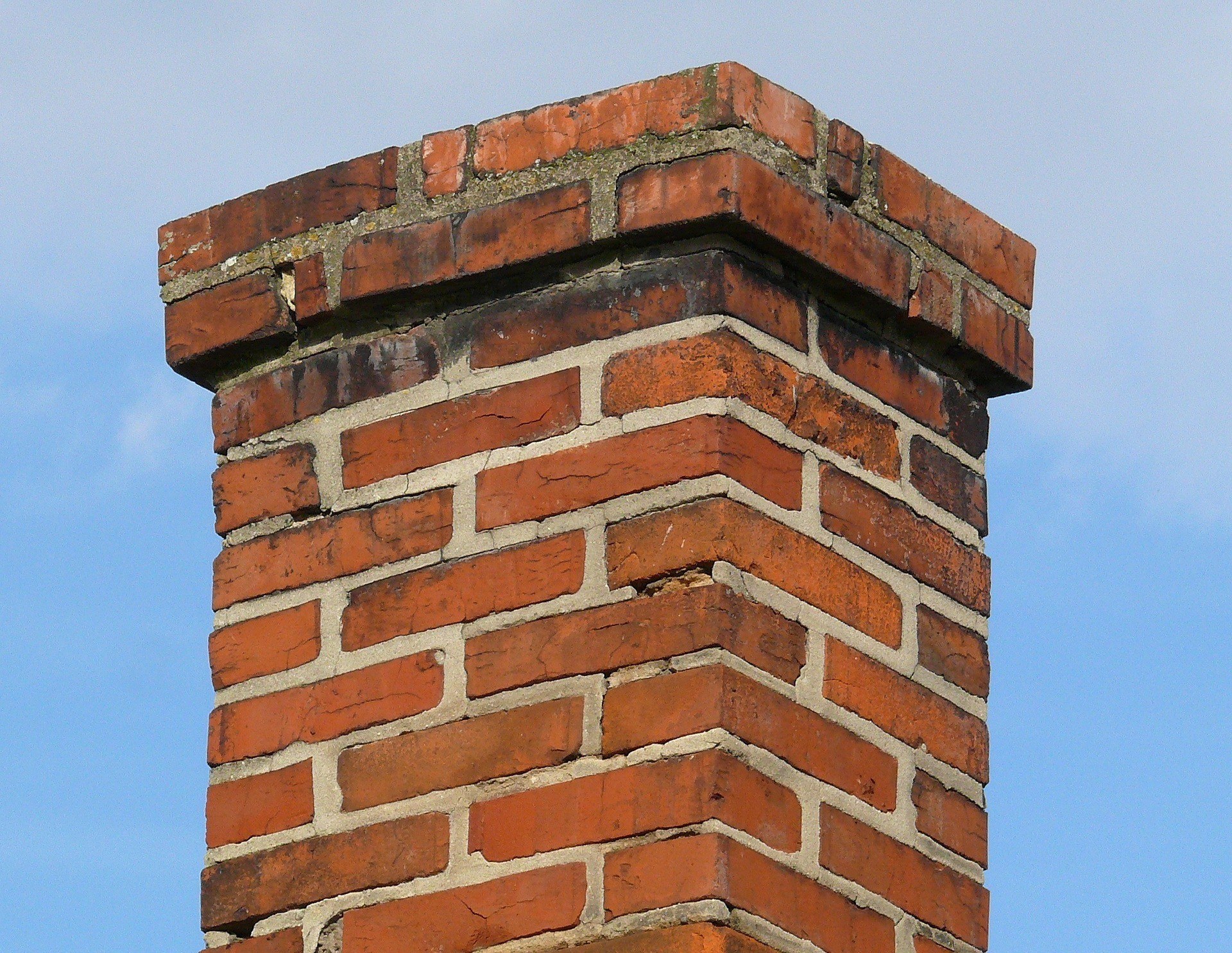 chimney, old, brick moisture