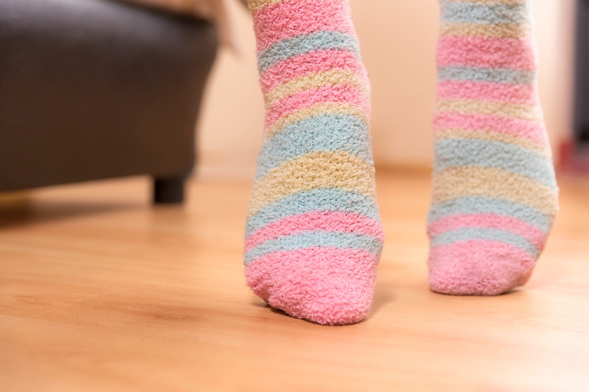 socks, feet, bedroom