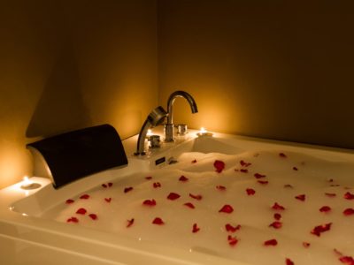 valentines day, romance, bathtub, candles