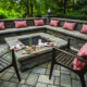 outdoor fire pit, outdoor seating