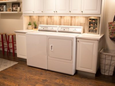 Convert spare bedroom into laundry room