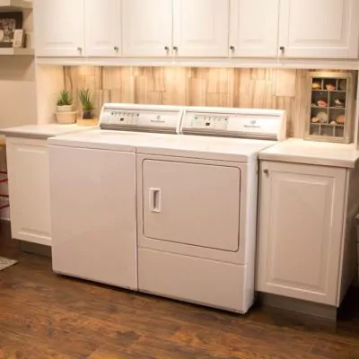 convert spare bedroom into laundry room