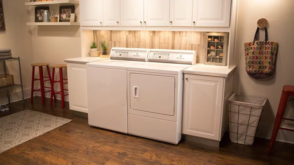 Convert spare bedroom into laundry room