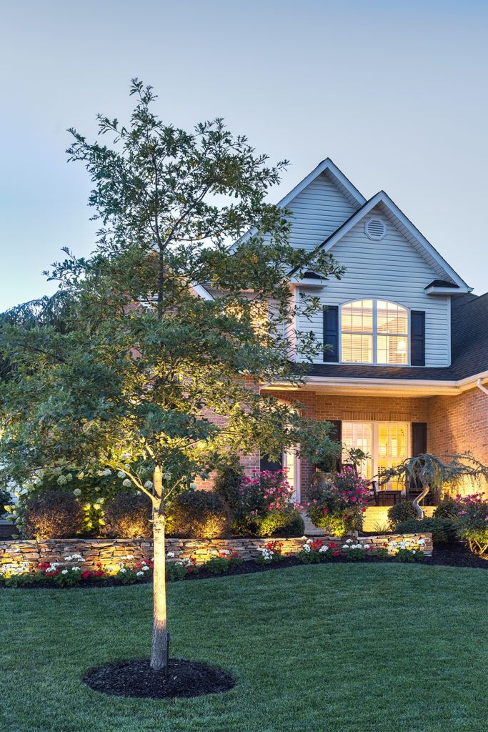 Landscape lighting for new home