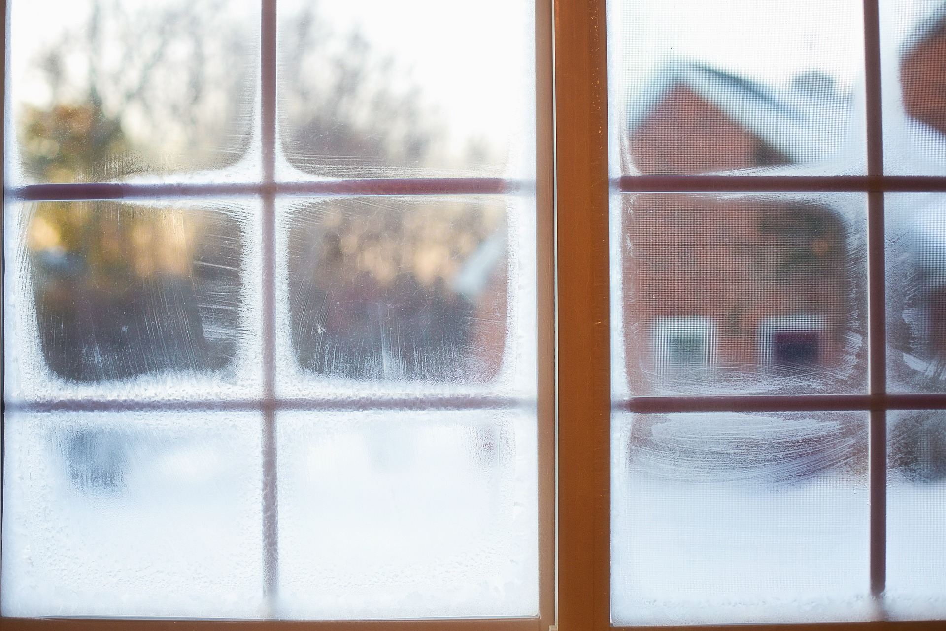 winter, home heating, window