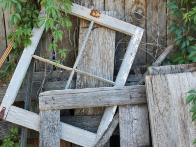 Old window frames