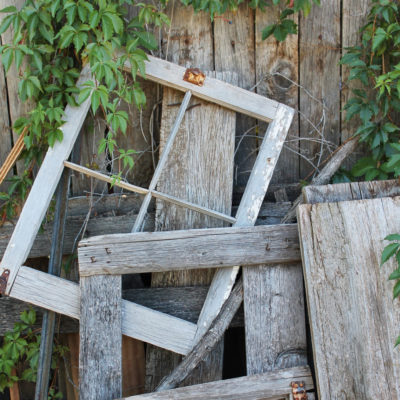 Old window frames