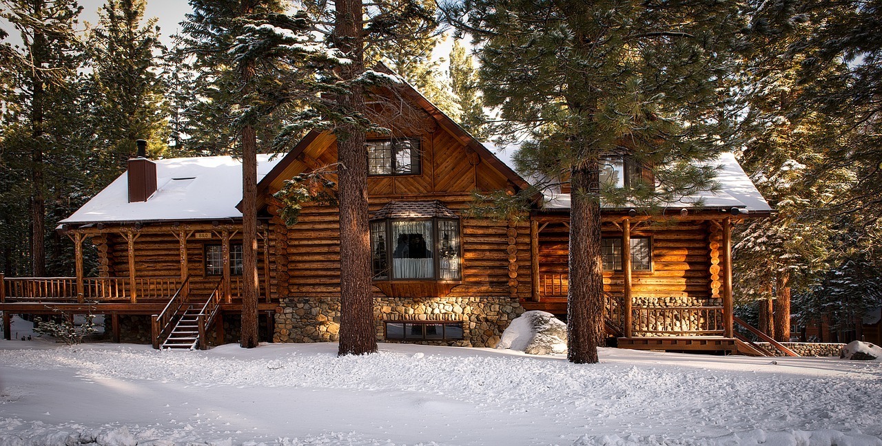 Vacation cabin in woods