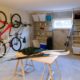 Neatly organized garage