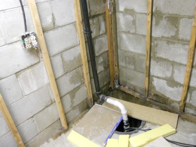 sewer gas from sump pump