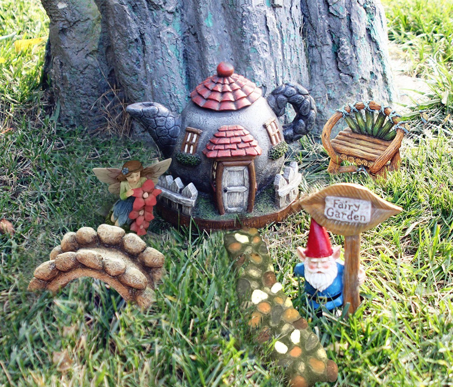 garden gnome, fairy garden, enchanted garden