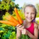 children's garden, harvest vegetables, fall vegetable garden