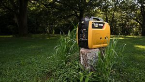 CAT INV2000 Generator in a tree stump