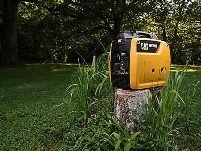 CAT INV2000 Generator in a tree stump