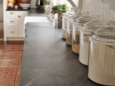 Soapstone kitchen countertop