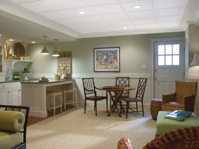 Drop ceiling in kitchen