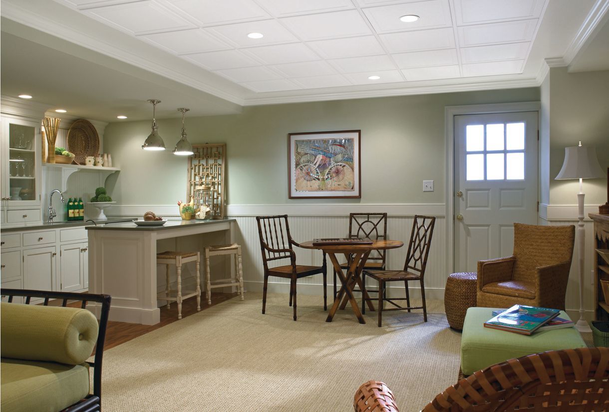 Drop ceiling in kitchen