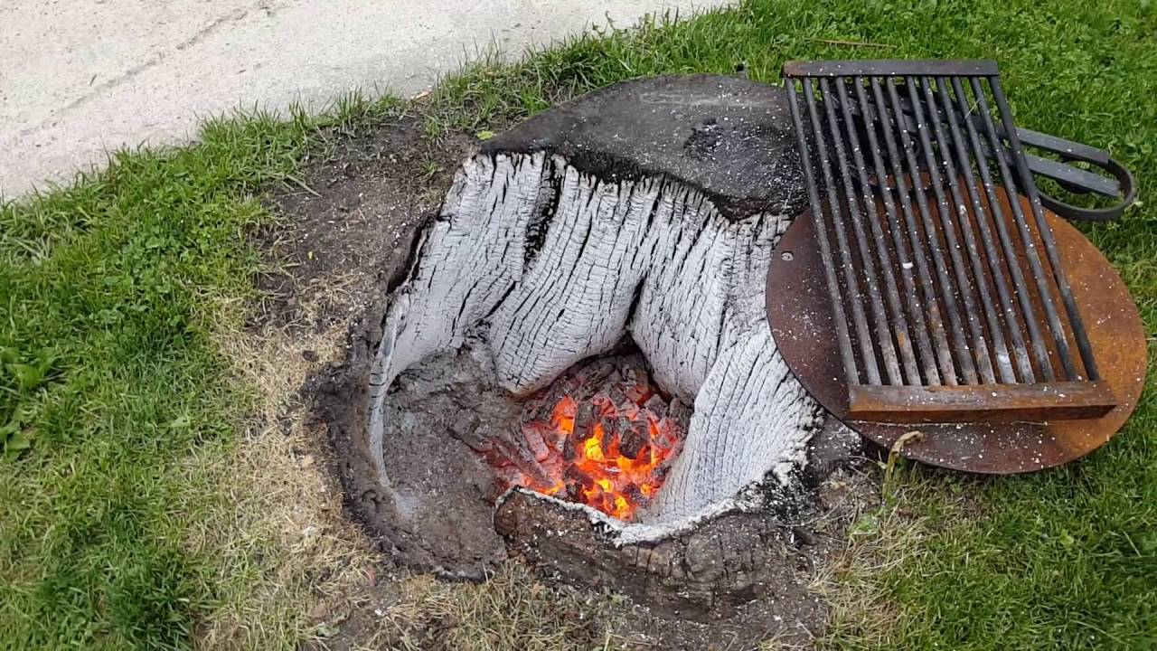 stump removal burning