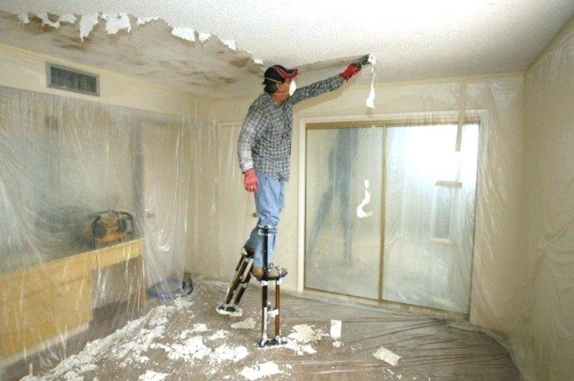 Removing Popcorn Ceilings, How To Remove Popcorn Ceiling If It Has Been Painted