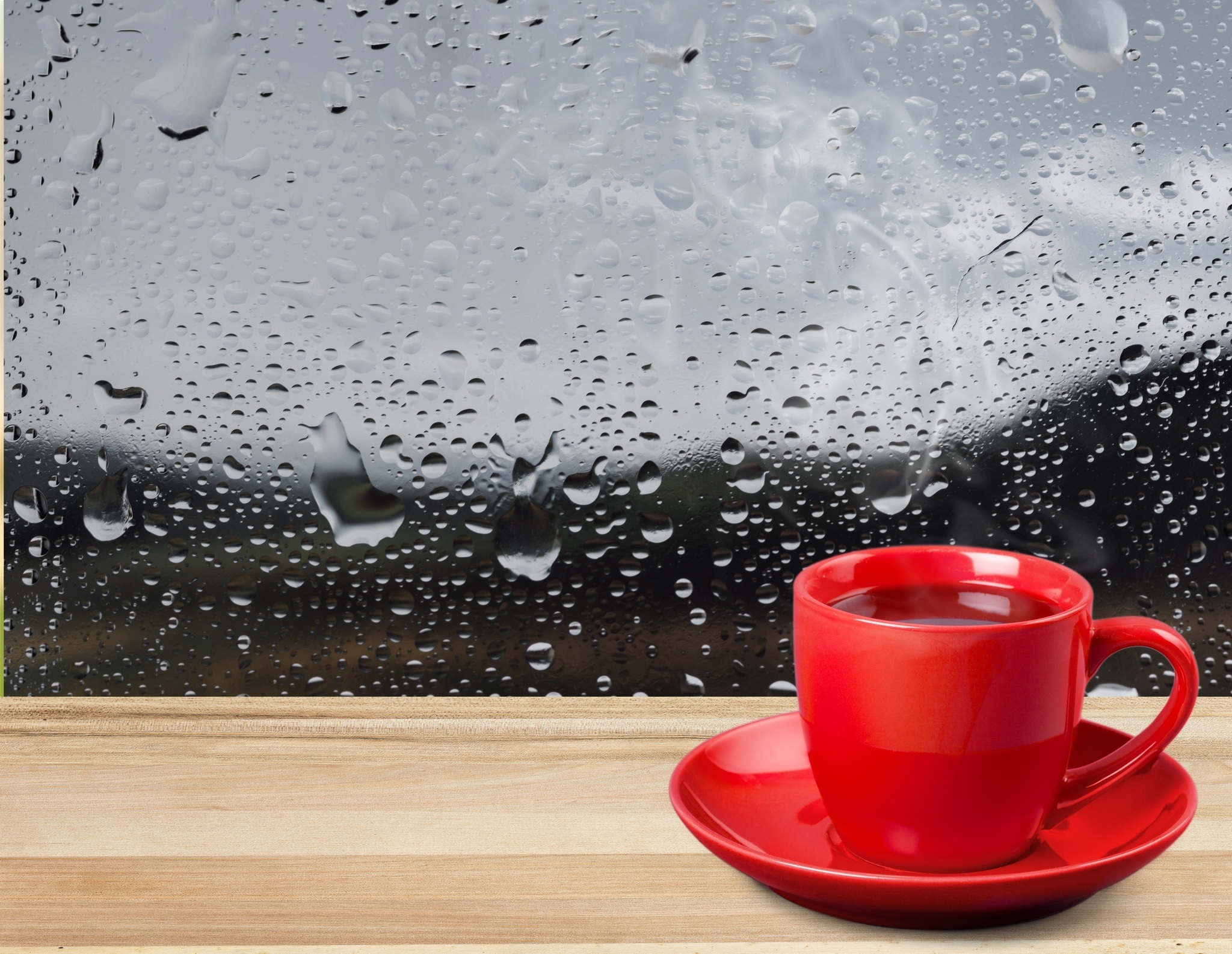 Condensation inside the glass of a window