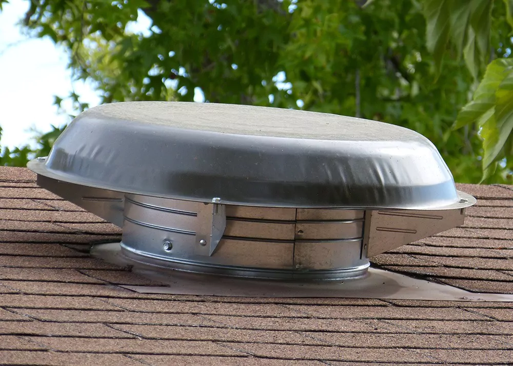 attic fan on roof