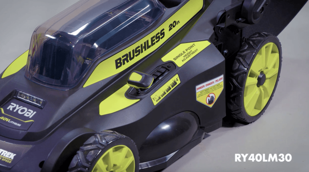 RYOBI mower brushless design