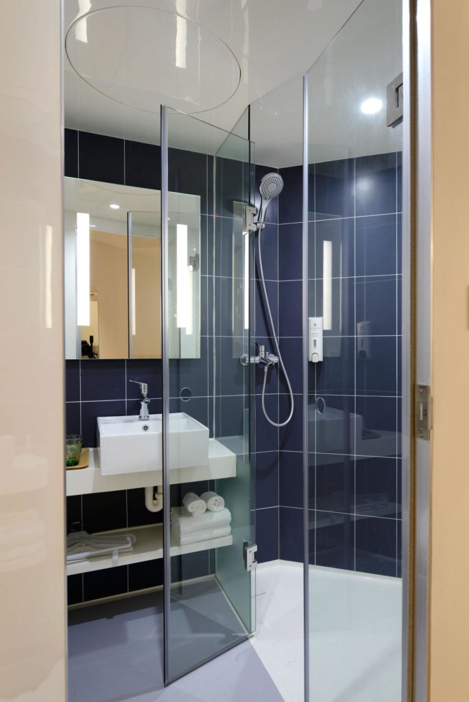 Clear, clean shower doors