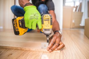 Man using a drill