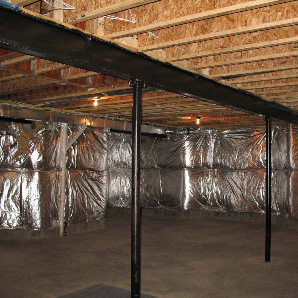 Basement wall insulation