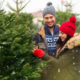 Couple buying a christmas tree