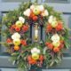 Historic Williamsburg Christmas wreath on door