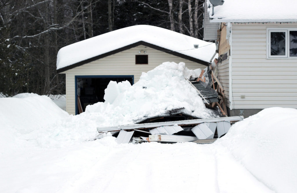 Collapsed roof a common winter hazzard