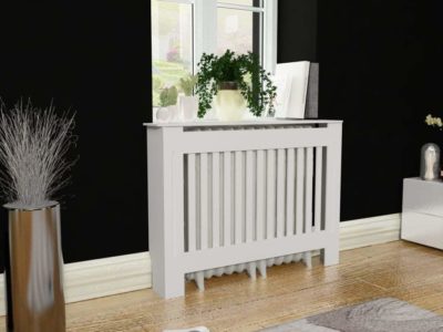 Radiator with wood cover